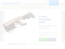 Tablet Screenshot of freshprints3d.com